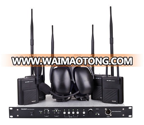 TELIKOU 4 users Full-Duplex 2.4G Digital Studio,TV station ENG, EFP,Wireless Intercom System